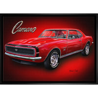 Camaro by Michael Fishel - Framed Canvas - 31" x 22"-Premium canvas print with gallery-wrapped edges