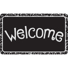 Ashley Productions The Original Fun Mat Welcome Mat - 18" x 30" - Black Composition Welcome-Measurements and Design: The Black Composition Welcome Mat measures 18" x 30".