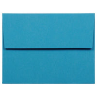 JAM Paper A2 Coloured Invitation Envelopes - 4.375 x 5.75 - Blue Recycled - 50 Pack-Our envelopes are made from 30% recycled 24 lb paper and feature a straight flap gum closure with a smooth finish