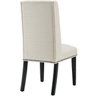 Modway Baron Fabric Dining Chair - Beige-Fine Polyester Fabric Upholstery