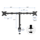Rocelco Deluxe Adjustable Height Desk Riser Wellness Bundle with Mat and Dual Monitor Mount-Retractable Ergonomic Keyboard Tray: Keyboard tray extends and retracts while keeping a 4.5" spacing between keyboard tray and desktop which helps keep arms and wrists in an ergonomic position to prevent neck and back strain while sitting or standing