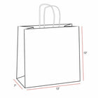 Eddie's-Sacs à provisions en papier kraft 100 % recyclé - 13"W x 7"D x 13"H - Kraft - Paquet de 250 (226202-250)-Kraft