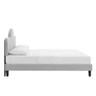 Modway Soleil Performance Velvet King Bed - Light Grey-Assembly Required