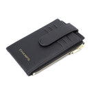 Champs Iconic Yoga Cardholder - Black-Front Snap closure
