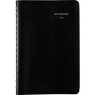 AT-A-GLANCE - Cahier de rendez-vous quotidien 2026 - 8 po H x 4 7/8 po l - noir - bilingue-12 mois : janvier 2026 à décembre 2026