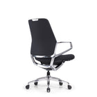 DecentLiving Standard Height-Back Office Chair - Black-Arm rests and back recline simultaneously