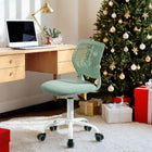 Homy Casa  Teen Task Chair - Turquoise-Pneumatic seat-height adjustment from 16.6" to 21.3"