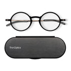 ThinOptics FrontPage Collection Glasses with Milano Black Case - 1.5 - Black-Product includes the ThinOptics Reading Glasses & the Universal Pod case featuring non-residue adhesive to stick onto your phone/case or any other hard & flat surface