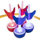 Triumph LED Backyard Darts - Red/Blue-WEIGHTED RUBBER BOTTOMS – The darts’ weighted rubber bottoms ensure they stand up each time they’re thrown