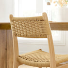 Modway Wynn Rope and Wood Dining Side Chairs - Natural - 2 Pack-5