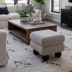 Zuo Davao Ottoman - Grey-Dimensions: 17.3" L x 19.7" W x 18.1" H