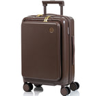 Champs Onyx Carry-on Luggage - Brown-Built to last. Light-weight, water-resistant, durable polycarbonate hard-shell