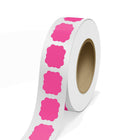 JAM Paper - Rouleaux d'étiquettes standard - en forme de cadre vintage - 2 1/2 x 3 - rose fluo - 125 étiquettes/rouleau-Couleur : rose fluo | Faites ressortir votre courrier avec des étiquettes d'adresse d'expédition colourées.