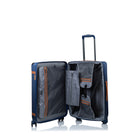 Champs - Ensemble de 3 valises extensibles de la "Vintage III" - Marine-Extension sur les 3 capacités sur les 3 valises