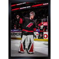 Frederick Andersen Hurricanes 2025 Playoffs - Framed Canvas - 22" x 31"-Premium canvas print with gallery-wrapped edges