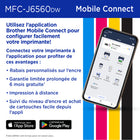 Brother - MFC-J6560DW Imprimante tout-en-un à jet d’encre couleur sans fil INKvestment avec impression au format 11 po x 17 po et écran tactile couleur de 2,7 po-Facile à utiliser avec les applis en nuage. Impression et numérisation avec les applis en nuage les plus populaires(5), comme Google DriveMC, Dropbox, Box et OneDrive, à partir de l’écran couleur de 2,7 po d’une excellente netteté et facile à utiliser