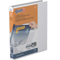 Reliure de présentation Davis Group à anneaux en D et insertion rapide, 1 po, blanche-Reliure personnalisable à superposition, blanche, contient 225 feuilles de papier, pour papier de format 8.5  pox11