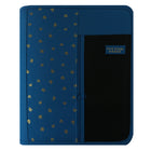 Five Star - Reliure à glissière stylée, Couleurs variées-Grande pochette de rangement extérieure à glissière