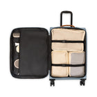 Bugatti Cannes 29" Softside Spinner Check-in Luggage - Blue-Telescopic trolley handle with multi-stage locking heights