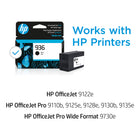 HP 936 Ink Cartridge - Standard Yield - Black-Page Yield: Approximately 1,450 pages