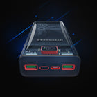 HyperGear 20000mAh USB-C and Dual Port USB-A Portable Power Bank - Clear-USB-C PD Output: 20W max (5V/3A, 9V/2.22A)