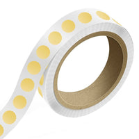 JAM Paper - Rouleaux d'étiquettes standard - en forme de coquille Saint Jacques - 1 5/8 x 1 5/8 - feuille métallique dorée - 125 étiquettes/rouleau-Couleur : feuille dorée brillante durable | Faites ressortir votre courrier avec des étiquettes d'adresse d'expédition colourées.