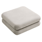 Modway Jubilee Modular Performance Velvet Ottoman - Almond-7