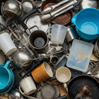 TerraCycle - Matériel pour cuisine - Zero Waste Box- Grande-Inclus : boîte de collecte durable imprimée en couleur avec doublure interne, étiquette d’expédition UPS prépayée pour le retour, et recyclage des déchets collectés.