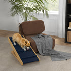 PawHut Adjustable Dog Ramp with Non-Slip Surface-Easily foldable for compact storage and transport 