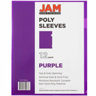 JAM Paper - Pochettes en plastique - 9 po x 12 po - violet - Paquet de 12-Quantité : 12 par paquet