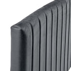 Modway Rebecca Performance Velvet Twin Headboard - Charcoal-Durable Stain-Resistant Fabric