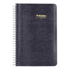Blueline 2027 Daily Planner with Spiral Binding and Soft Lizard-Like Cover - 8" x 5" - Assorted - Bilingual-Note box on each page and monthly expense page at the end of each month