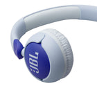 JBL Junior 320 Wired On-Ear Kids Headphones - Blue-JBL Junior 320 headphones’ compact design folds flat making them. easy for kids to stow in a bag or backpack