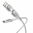Statik PowerPivot Pro Nylon Braided Charge/Sync Cable USB-C to USB-C - 3.3 ft - White-Fray-Proof Design. The reinforced military-grade nylon braided cable provides enhanced durability – so you can love your cable even longer. The longer rubber cable transition helps prevent fraying at the ends of your cable