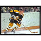 Bobby Orr Boston Bruins Skating Black Jersey - Framed Canvas - 31" x 22"-Premium canvas print with gallery-wrapped edges