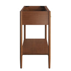 Modway Zaire 48" Single Sink Compatible Bathroom Vanity Cabinet - Walnut-Tapered Legs