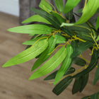 Outsunny - Arbres de bambou artificiels 6 pi en pot pour décoration intérieure - vert - lot de 2-Matériau : PE, Ciment 