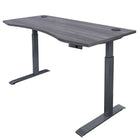 Motionwise M3 PRO Series Ergonomic Curve 30" x 60" Electric Sit-Stand Desk with Dual Motors - Rustic Grey-Electric Height Adjustment: Seamlessly switch between sitting and standing with a height range of 28” to 48”, helping reduce back pain and improve posture during long workdays, with a sturdy dual-motor system for smoother, faster height adjustments