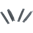 Korr - Supports en plastique pour plateau - Noir - Paquet de 4-La conception facile à utiliser permet une installation rapide