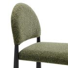 Modway Hayley Upholstered Fabric Counter Stool - Black Leaf-8
