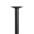 Flash Furniture – Pied de table de restaurant en fonte d’acier 22 x 22 po, base en X, colonne hauteur table 3 po de diam., noir-Taille du dessus: 9,375  po larg. x 13,25 po en diagonale