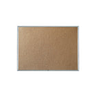 Quartet Economy Cork Bulletin Board - Silver Aluminum Frame - 48" x 36"-Economy cork board