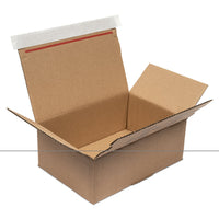 Spicers - Boîte postale en kraft à peler et coller - Grand - 8,43 po x 7,06 po x 5,3 po-Boîte postale facile à assembler