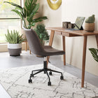 Zuo Byron Office Chair - Brown-Dimensions: 23.6" L x 21.7" W x 35.2" H