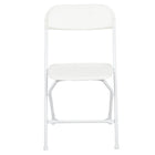 Flash Furniture – Chaise pliante Hercules en plastique de qualité supérieure d’une capacité de 800 lb, blanc, 4/pqt-Plastique blanc