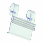 Eddie's Deluxe Sign Holder for 1/4” Wire - Clear - 100 Pack-Plastic - Clear