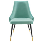 Modway Adorn Performance Velvet Dining Side Chair - Mint - 2 Pack-Comes Fully Assembled