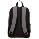 Renwick Polyester Backpack With Faux Suede Bottom -  Grey-18" H x 13" W x 6.5" D