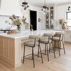 Zuo Kede Counter Stool - Green Tweed-Assembly required