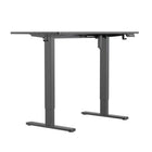 Uplite - Bureau debout réglable en hauteur électrique motorisé - Noir-Une construction entièrement en acier et un système de support de jambe épais supportent des poids jusqu'à 154 lb